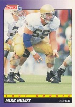 Mike Heldt San Diego Chargers 1991 Score NFL Rookie Card #610